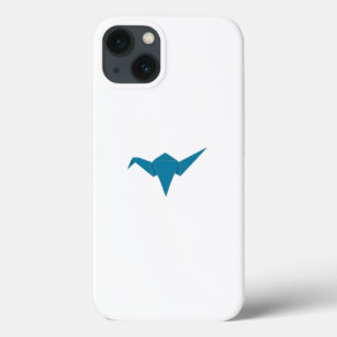Blauwe, minimalistische papierkraan Case-Mate iPhone case