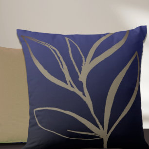 Blauwe minimalistische Waterverf verliest Sierkuss Kussen