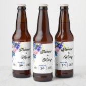 Blauwe minnaar bier etiket (Flessen)