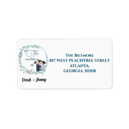 Blauwe minnaar bruiloft etiket