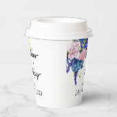 Blauwe minnaar papieren bekers (Rechts)