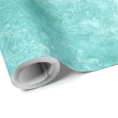 Blauwe mint Zee groene textuur Cadeaupapier (Rol Hoek)