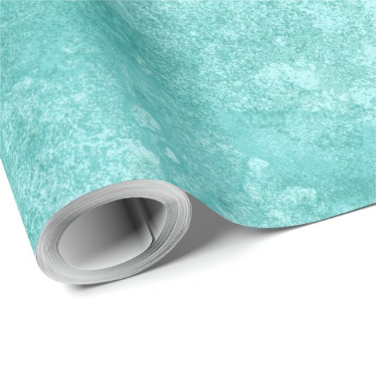 Blauwe mint Zee groene textuur Cadeaupapier (Rol Hoek)