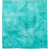 Blauwe mint Zee groene textuur Douchegordijn (Voorkant)