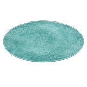 Blauwe mint Zee groene textuur Snijplank (Hoek)