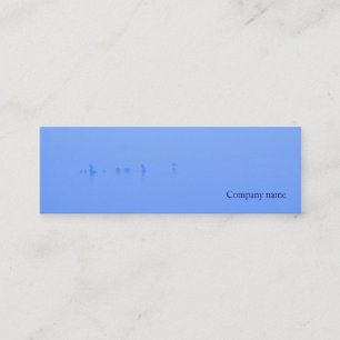 Blauwe mist mini visitekaartje