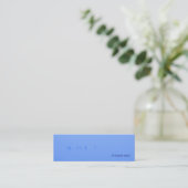 Blauwe mist mini visitekaartje (Staand voorkant)