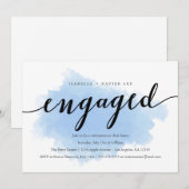 Blauwe mist | Uitnodiging voor de Verlovingsgroep (Voorkant / Achterkant)