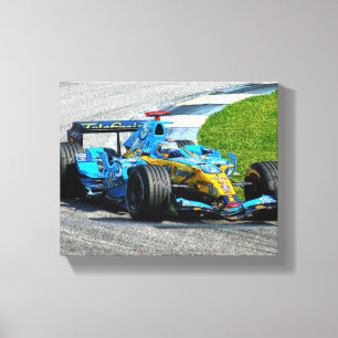 Blauwe miste bij Indy Canvas Afdruk