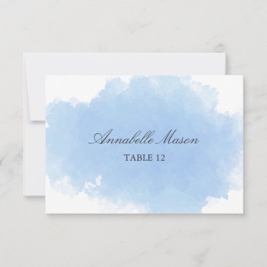 Blauwe miste | Plaats kaart (Voorkant)