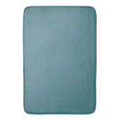 Blauwe mix met Boho Leaves roodbruin blauw Badmat (Voorkant Verticaal)