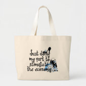 Blauwe Mode Canvas tas (Voorkant)