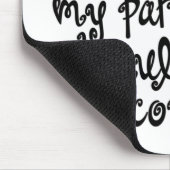 Blauwe Mode Mousepad Muismat (Hoek)