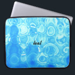 Blauwe  Mode van de Retro Glamour Cirkel Kunst Laptop Sleeve<br><div class="desc">Blauwe  Mode van de Retro Glamour Cirkel Kunst</div>