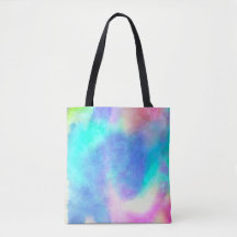 Blauwe, moderne, abstracte trendy canvas tas