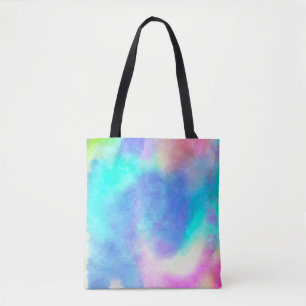 Blauwe, moderne, abstracte trendy canvas tas
