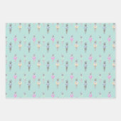 Blauwe moderne artistieke zwemmers inpakpapier vel (Voorkant)