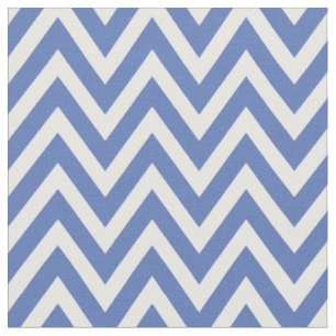 Blauwe moderne Chevron strepen Stof