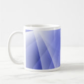 Blauwe moderne digitale achtergrond koffiemok (Links)