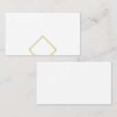 Blauwe moderne geometrische plaatskaart plaatskaartje (Voorkant / Achterkant)