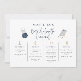 Blauwe moderne girale weekendrondleiding