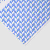 Blauwe Moderne Houndstooth w / aangepaste bericht Tissuepapier (Detail)
