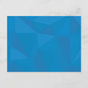Blauwe, moderne, koele, trendy, futuristische drie briefkaart