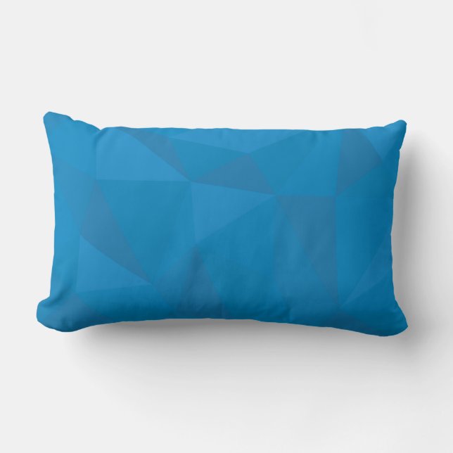 Blauwe, moderne, koele, trendy, futuristische drie kussen (Voorkant)