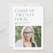 Blauwe Moderne Minimalistische Klasse van 2022 Afs Kaart (Voorkant)