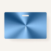 Blauwe moderne minimalistische professionele foto  badge (Achterkant)