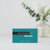 Blauwe moderne professionele Visitekaartjes (Staand voorkant)
