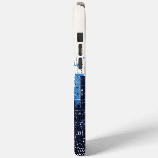 Blauwe moderne stedelijke straat Case-Mate iPhone case (Achterkant / Links)