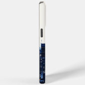 Blauwe moderne stedelijke straat Case-Mate iPhone case (Achterkant / Rechts)