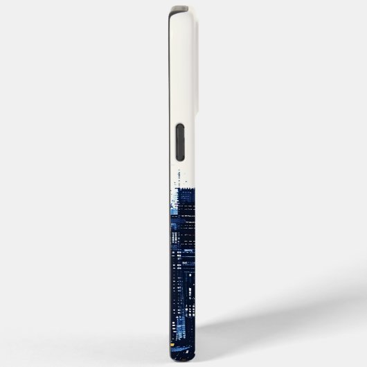 Blauwe moderne stedelijke straat Case-Mate iPhone case (Achterkant / Rechts)