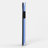 Blauwe moderne strepen Case-Mate iPhone case (Achterkant/rechts)