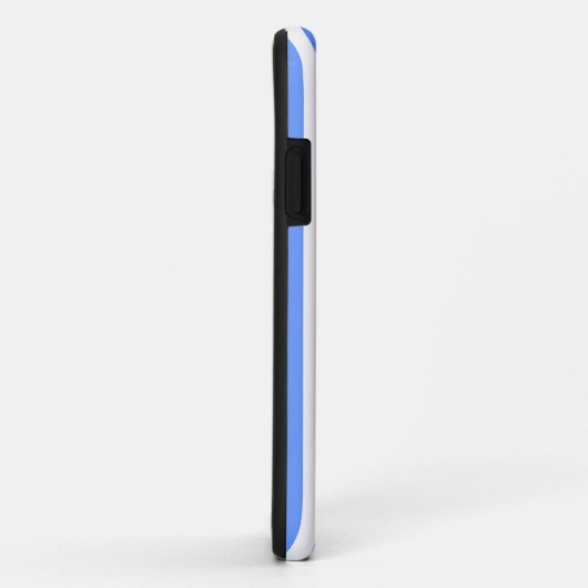 Blauwe moderne strepen Case-Mate iPhone case (Achterkant/rechts)