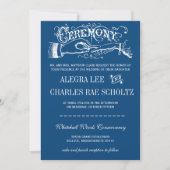 Blauwe moderne typografie nodigt of om het even we kaart (Voorkant)