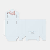 Blauwe Moeder Tijger & Cub Baby shower geschenkdoo Bedankdoosjes (Uitgevouwen)