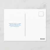 Blauwe Moederdag Briefkaart (Achterkant)