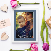 Blauwe moederdag foto Feestdagen Kaart