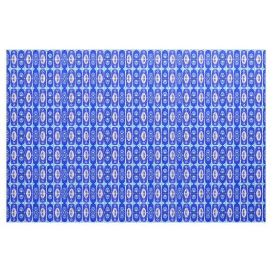 Blauwe moer stof (Yard (91,4 cm))