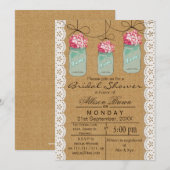 Blauwe moeras jar rustige vrijgezellenfeest kaart (Voorkant / Achterkant)