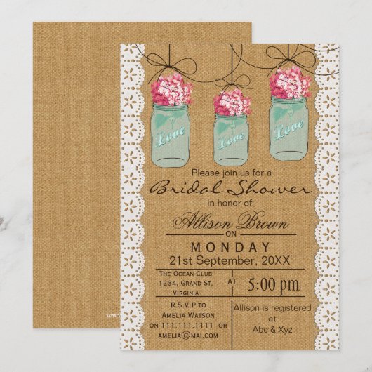 Blauwe moeras jar rustige vrijgezellenfeest kaart (Voorkant / Achterkant)