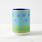 Blauwe Mok met blote koffie (Midden)