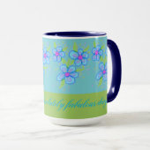 Blauwe Mok met blote koffie (Voorkant rechts)