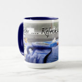 Blauwe Mok Oasis #001 (Voorkant links)