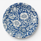 Blauwe  Mok van de Mallow Papieren Bordje (Voorkant)