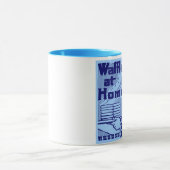 Blauwe Mok "WAFFLES" koffie (Midden)