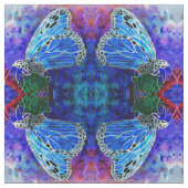 Blauwe monarch Kaleidoscoop Stof (Swatch)