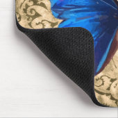 Blauwe monboogvlinderdarm kunst muismat (Hoek)